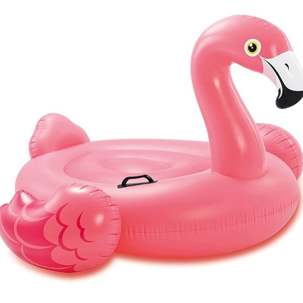 Vibrant Pink Flamingo Pool Float - Picture 3 of 4